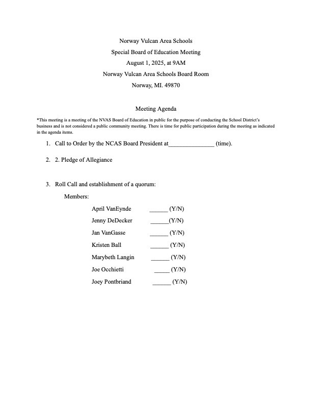 Board Meeting Agenda Pg1