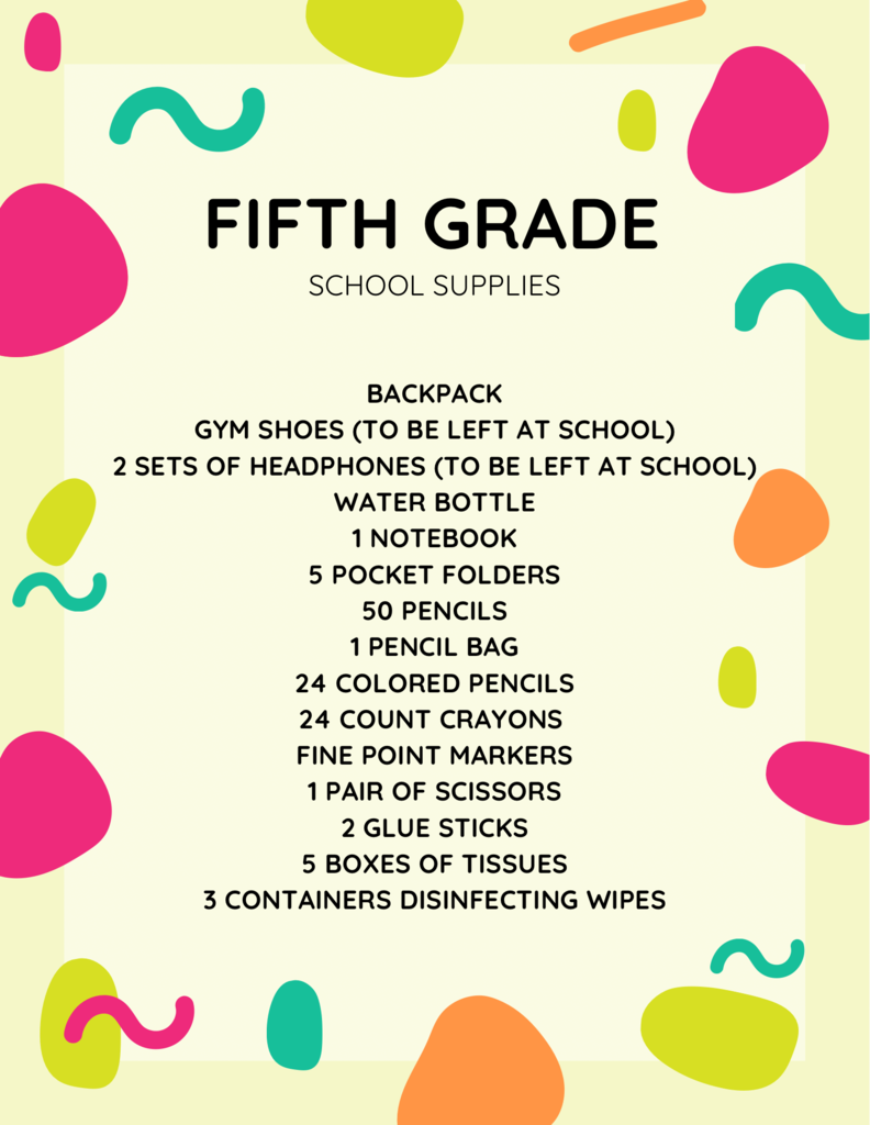 supply list