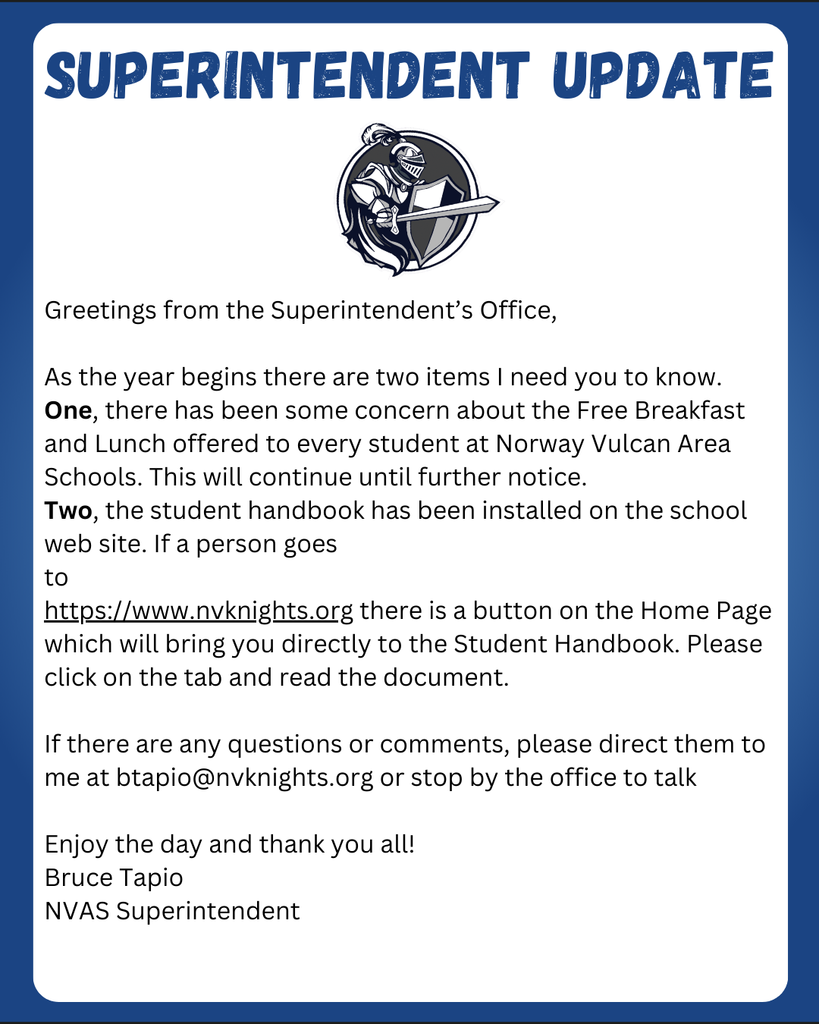 Superintendent Update