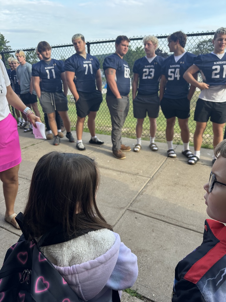 Athletes Welcoming the students to school!
