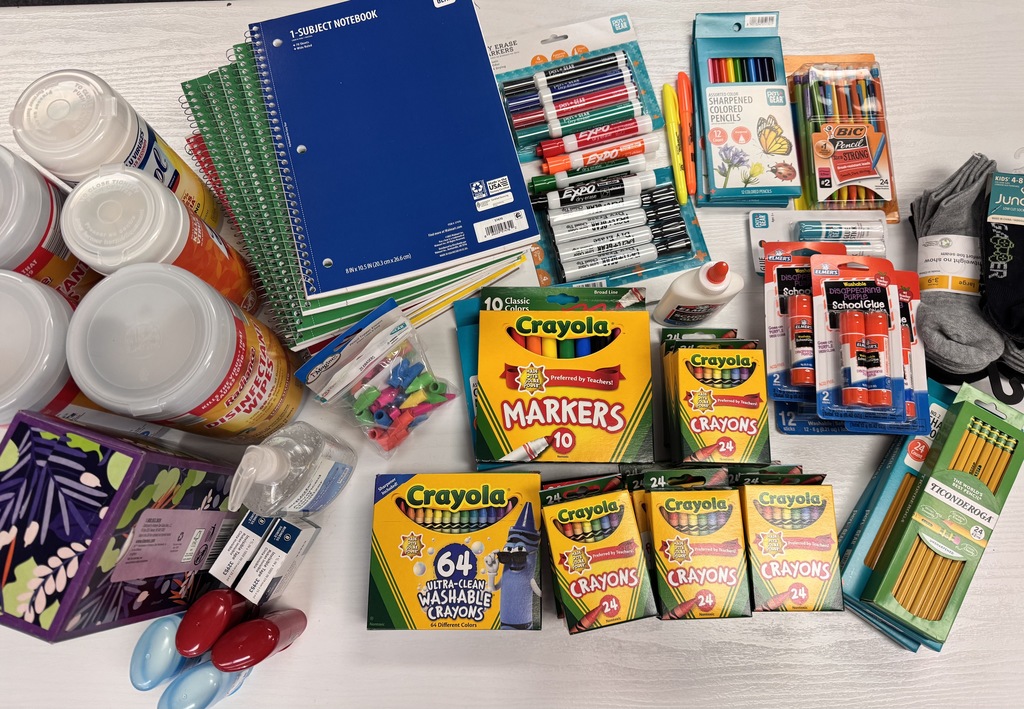 photo of misc school supplies