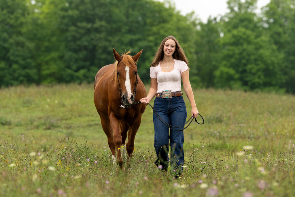 Erica and a horse