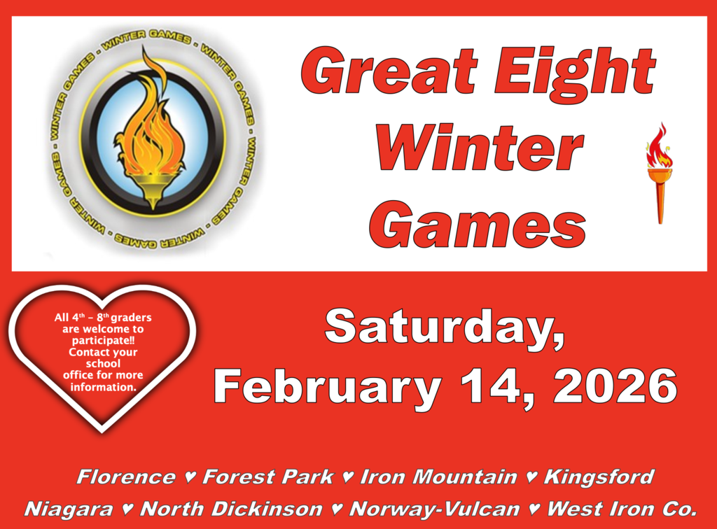 great eight winter games flyer date is Feb 14, 2026