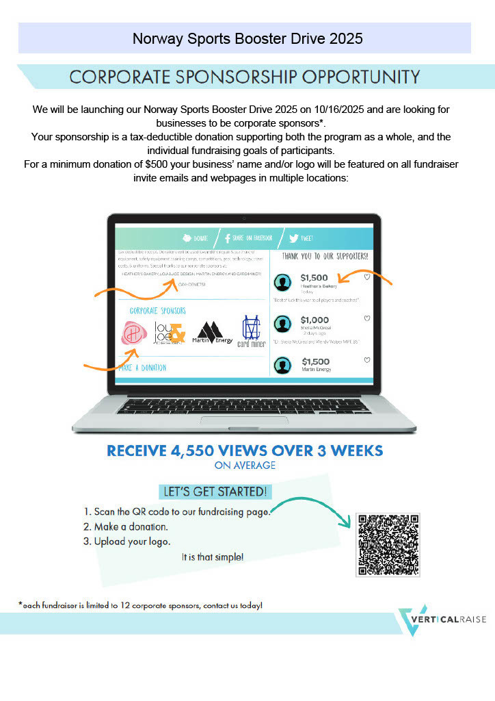 Corporate sponsorship opportunity flyer