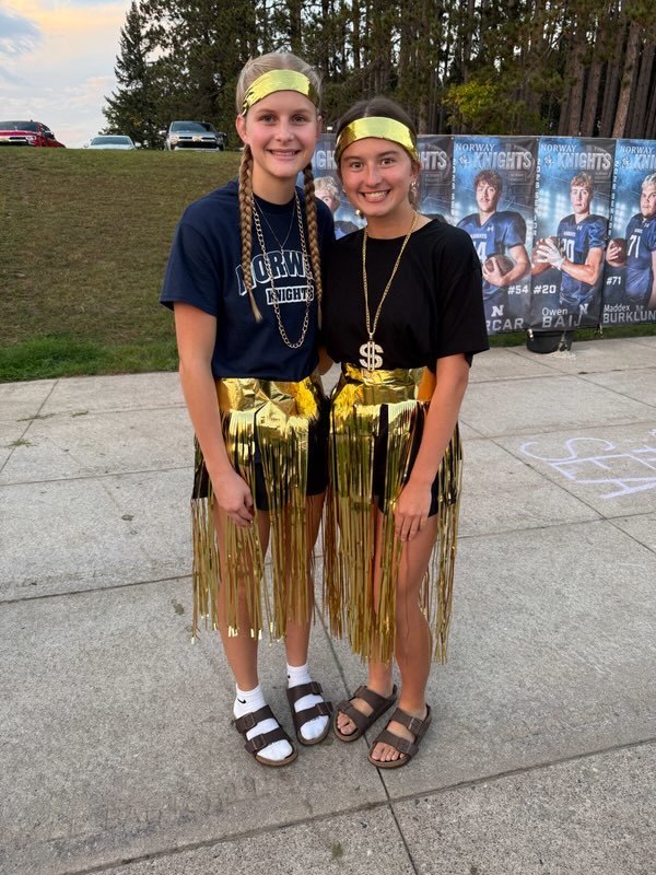 Gold out dress up