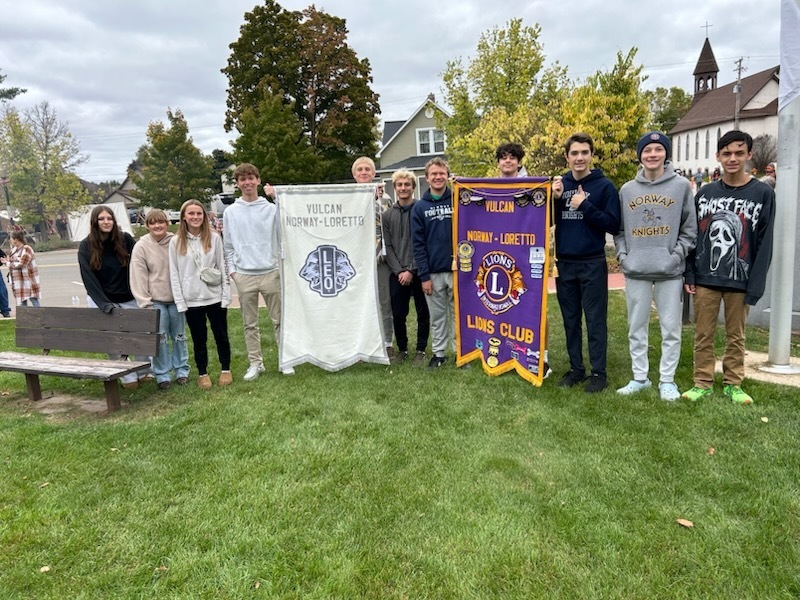 Leo Club members at Leif Erikson Day