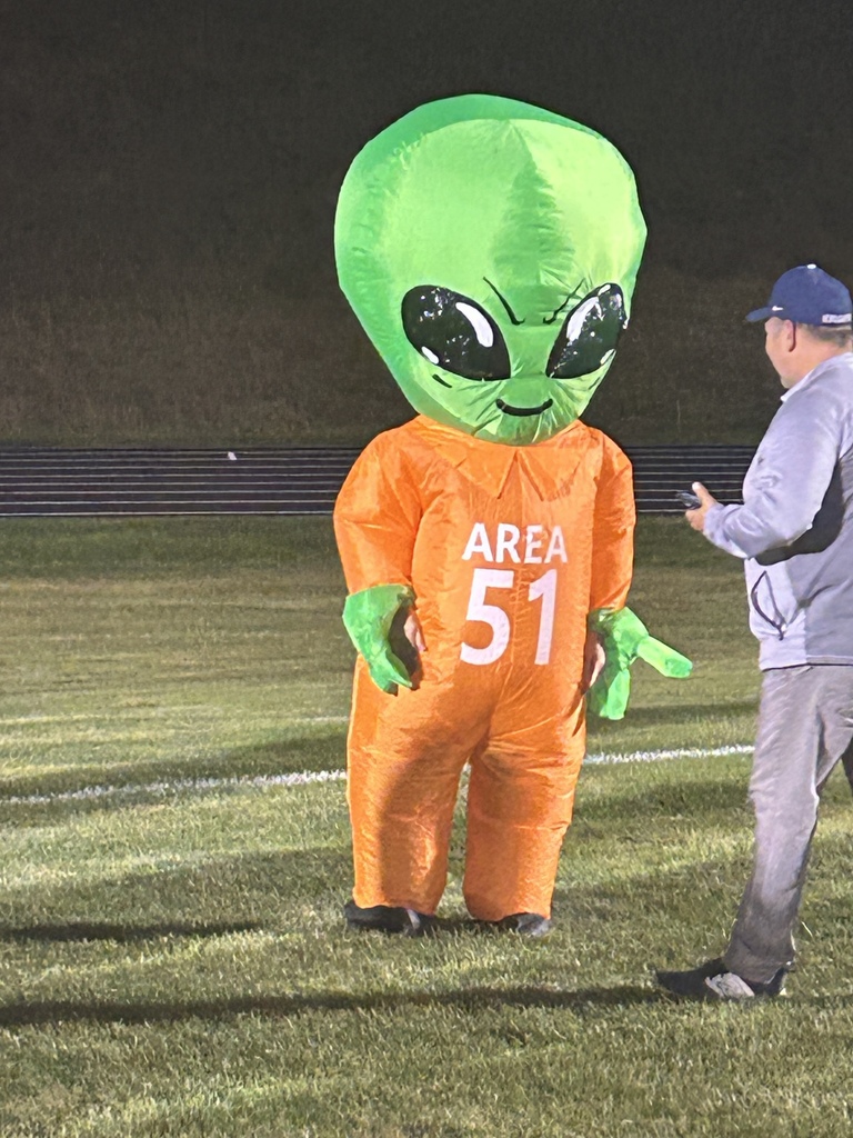 Staff in inflatable costumes