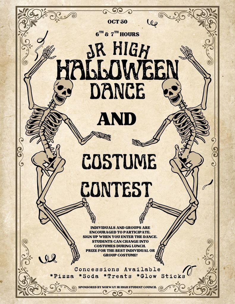 Halloween Dance and costume party flyer