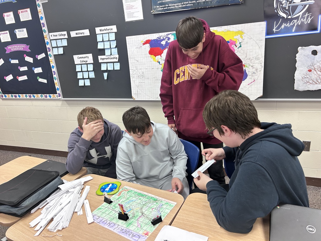 Students making board games