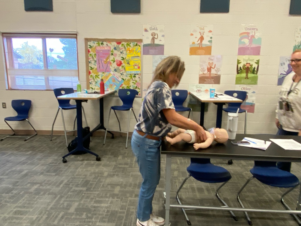 Teachers recertifying for CPR