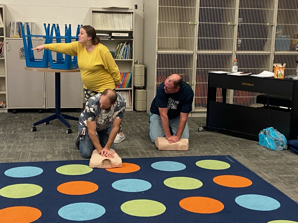 Teachers recertifying for CPR