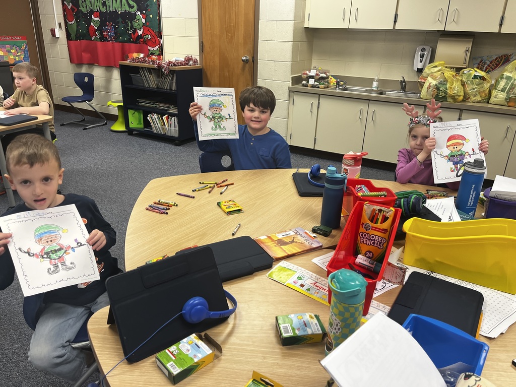 Students at their coloring center