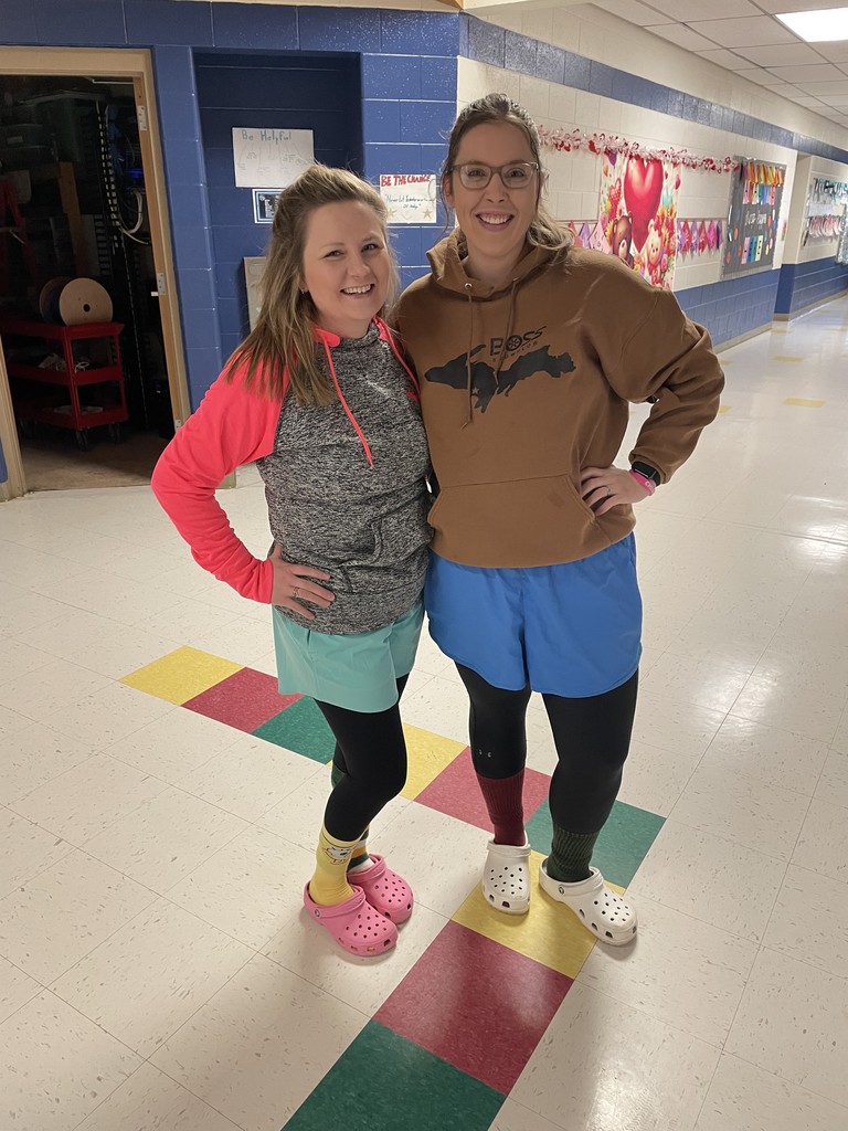 Teachers dressed up for mismatch day