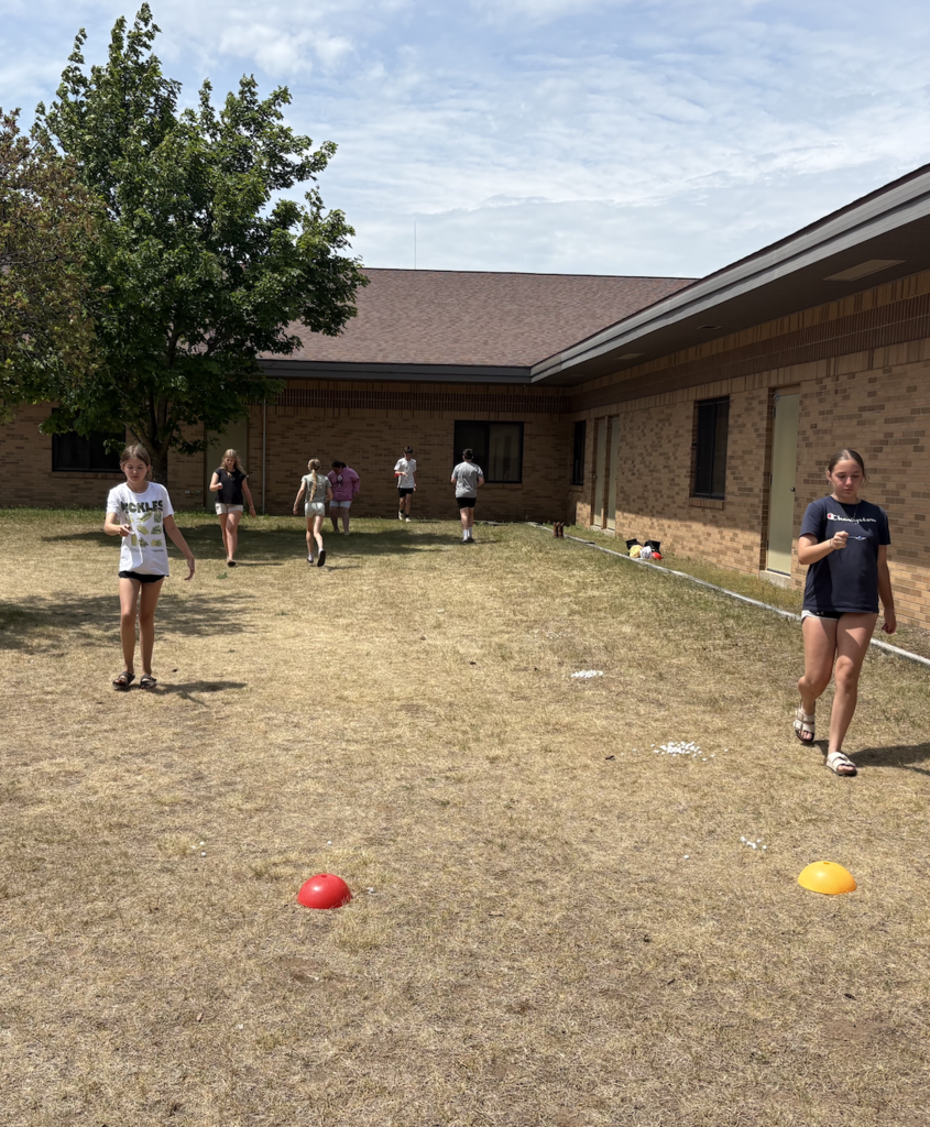 7th grade playing outside