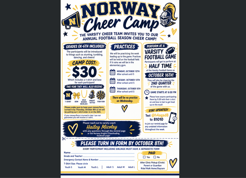 Cheer Camp information