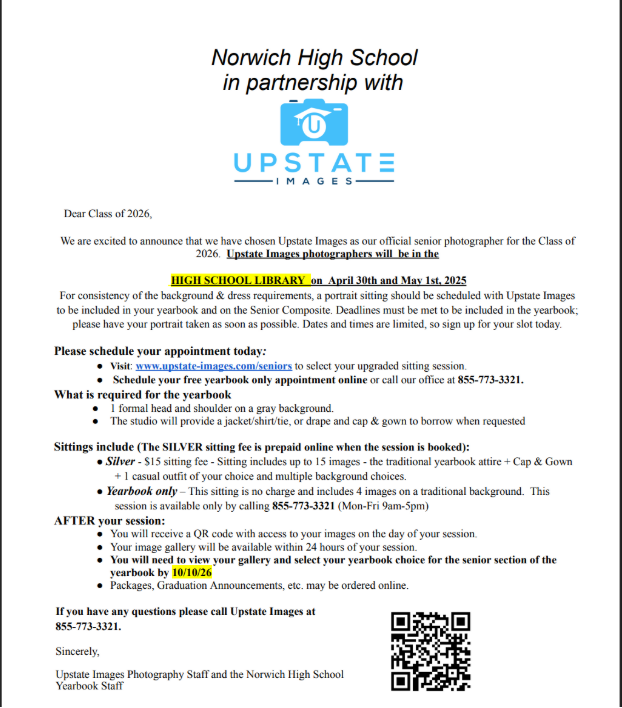 Class of 2026 Photo Letter