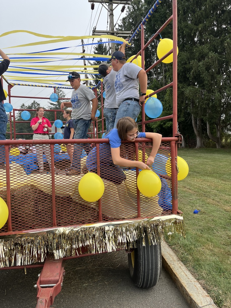 Norwich FFA joined other Chenango County FFA chapters in the Chenango County Fair Parade to celebrate agriculture, leadership, and 100 years of Agricultural Education & FFA in New York! 🌽🐄 Thank you to the Chenango County Fair and our amazing community for cheering us on! #NorwichFFA #FFA100 #ChenangoCountyFair #BlueAndGold #LivingToServe