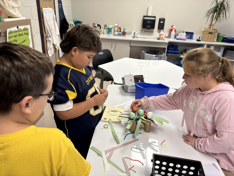 students carefully placing eggs to not disturb the nest