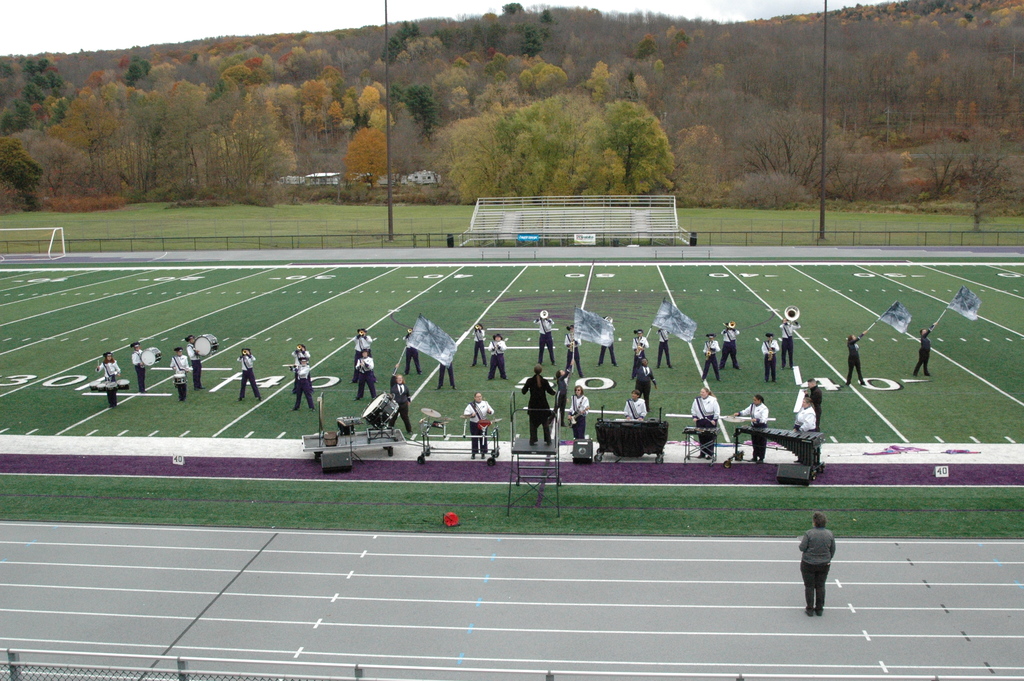 Norwich Marching Band performing "Outside the Bachs"