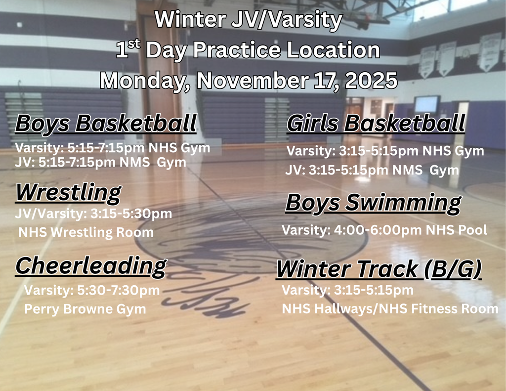 1st day practice schedule