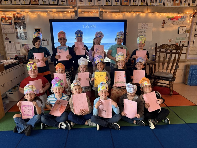 The kids were so proud of all their hard work and loved sharing their stories with friends!