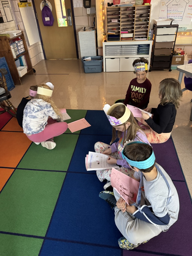 The kids were so proud of all their hard work and loved sharing their stories with friends!