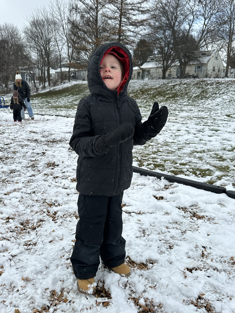 Ms. Chesebro’s class enjoyed playing in the snow!