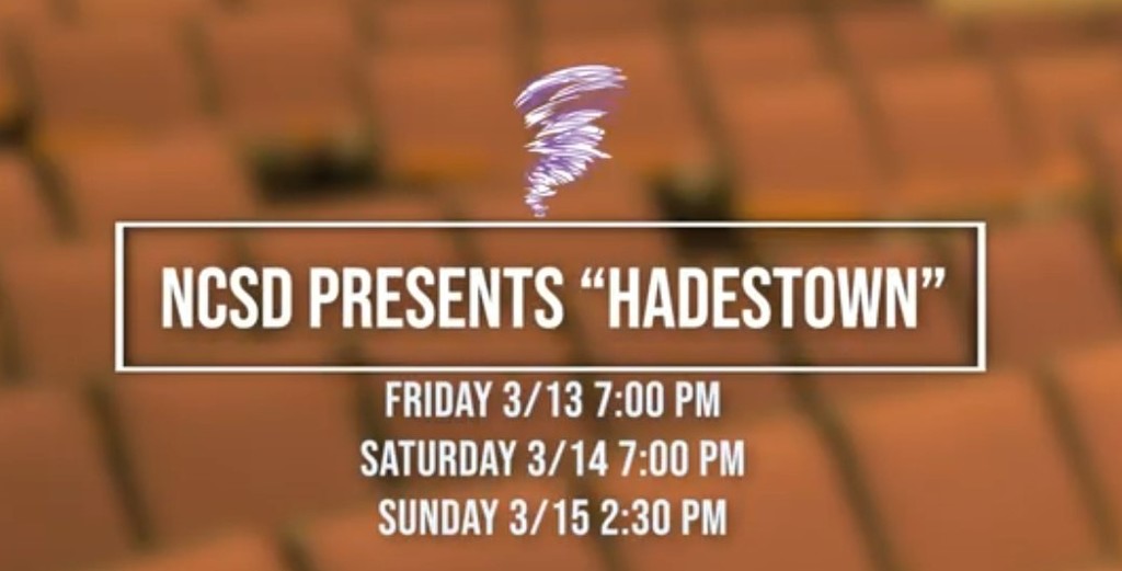 Come out and have fun with the NSCD drama club as the group presents “Hadestown”. Showtimes are 3/13 @ 7 pm, 3/14 @ 7 pm and 3/15 @ 2:30 pm located at the high school auditorium.  https://youtu.be/-Ddi7VUsKuE