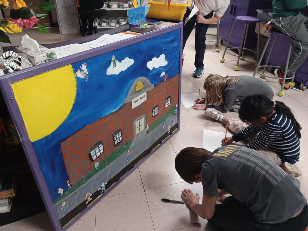 5th grade started mural.