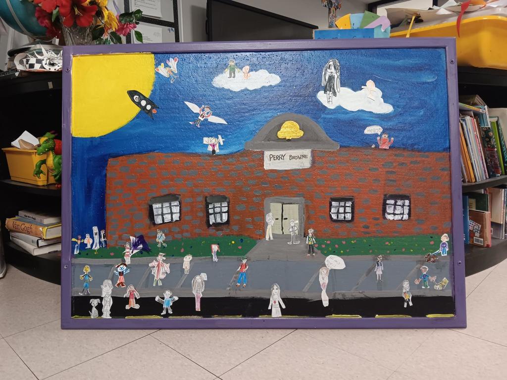 School mural , almost complete 