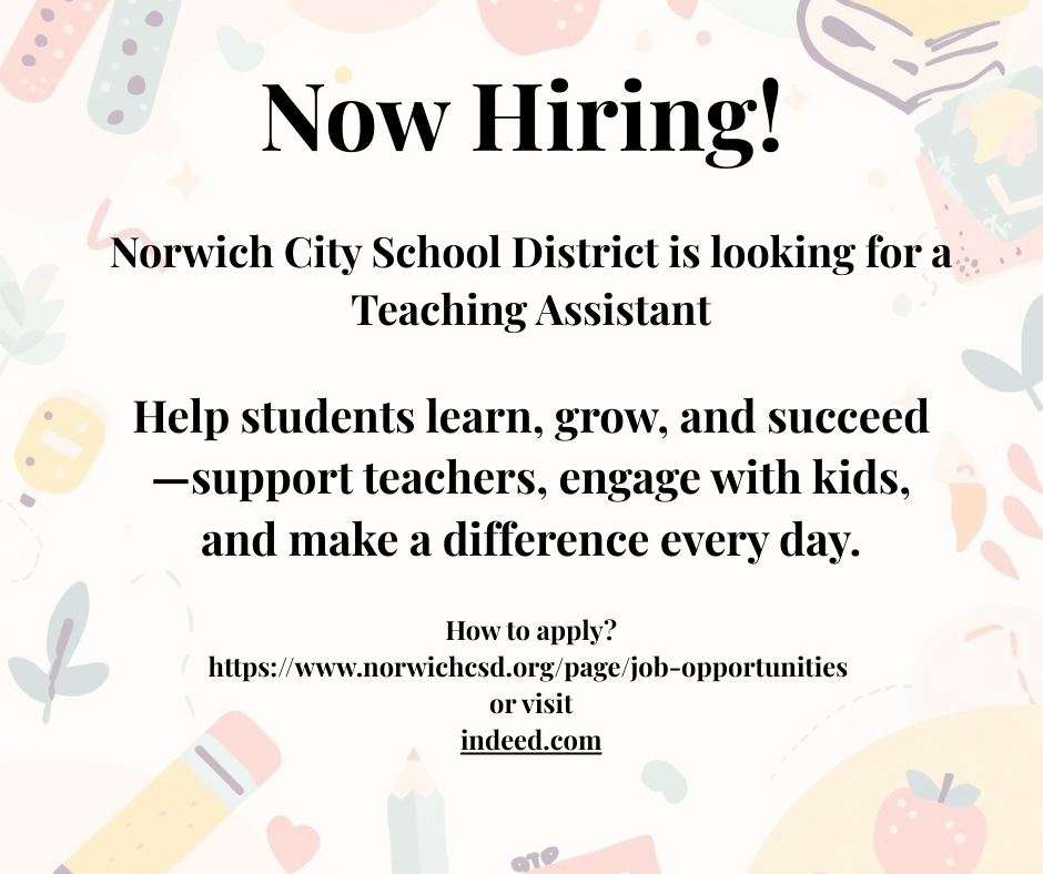 Check out our latest job opportunity at NCSD!