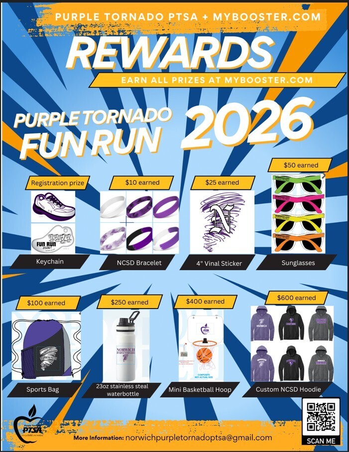 PTSA Fun Run Rewards