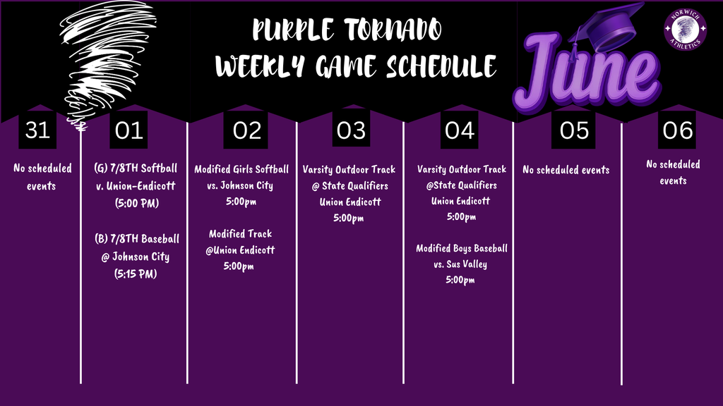 Weekly Game Schedule