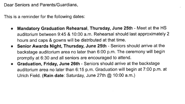 Graduation Information