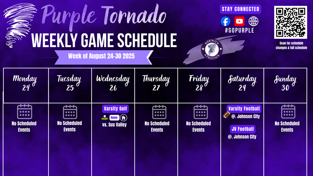 Weekly Game Schedule 