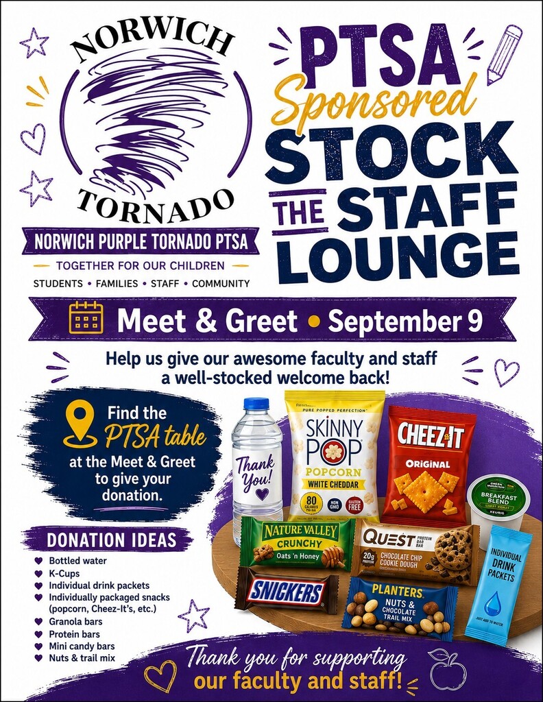 Stock the staff lounge