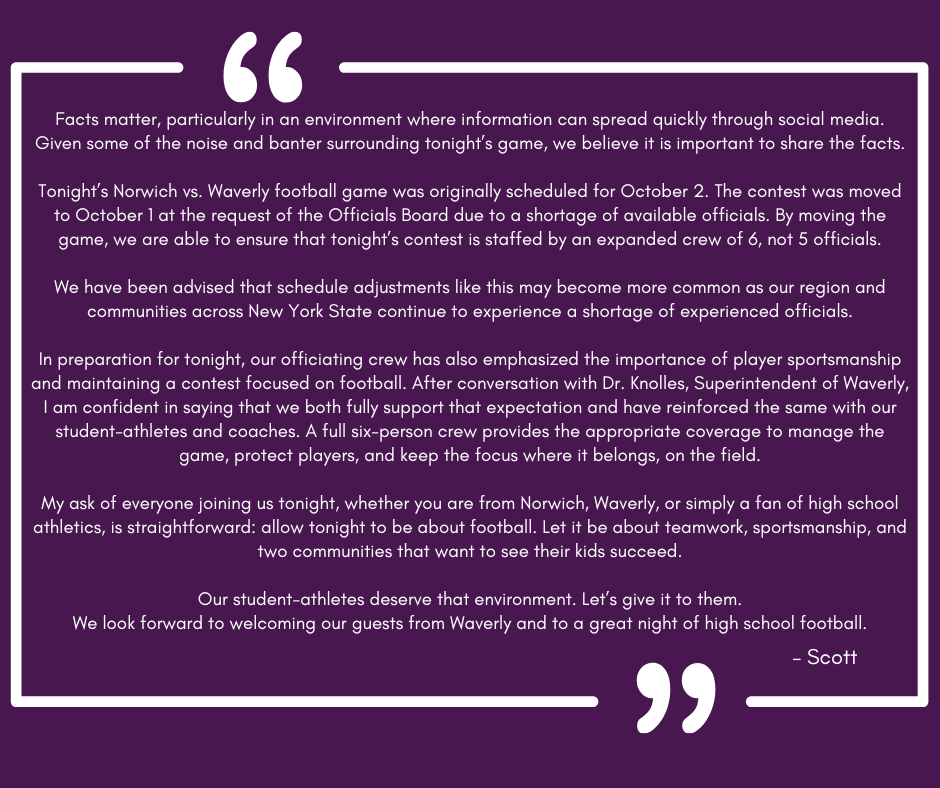 A Message from our Superintendent