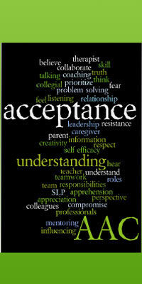 AAC stands for augmentative and alternative communication