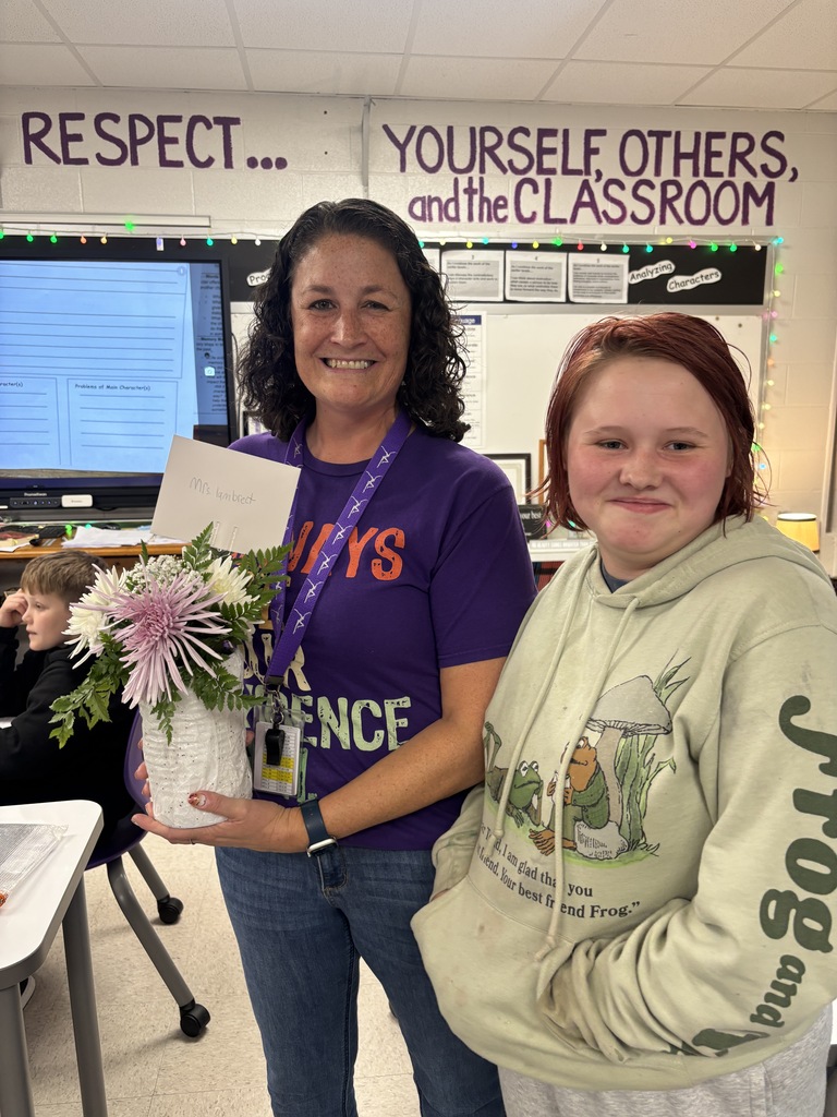 Last week, students in Mrs. Ryan’s Horticulture class created their very first floral arrangements! Each student was challenged to choose an adult in the building who has made a meaningful impact on their life, decorate a recycled tin can, and create a special floral arrangement just for them.  This project was about more than learning floral design. It was an opportunity for students to get creative, show appreciation, and give back to someone who has made a difference in their lives.  We are so proud of our students for putting their creativity and gratitude into these beautiful arrangements!