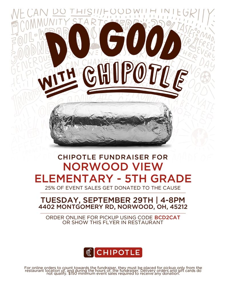 Chipotle Fundraiser Flyer