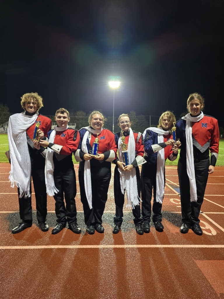Marching Band with trophy