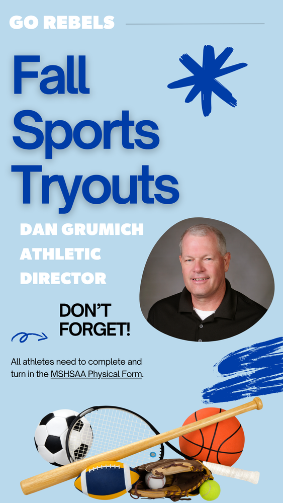 Fall Sports Tryout Information!