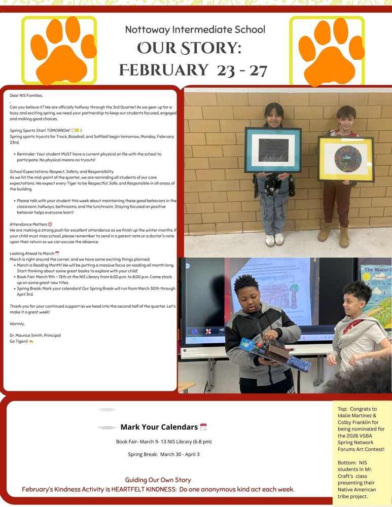 Newsletter- Febr. 23-27