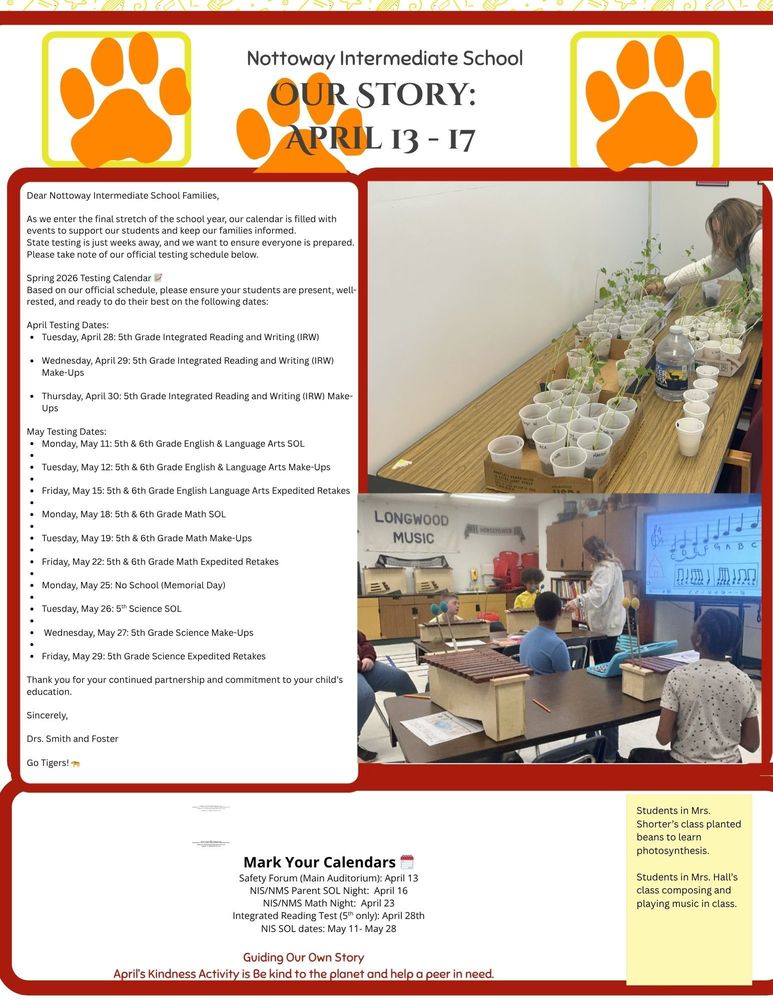 NIS- Week of April 13th