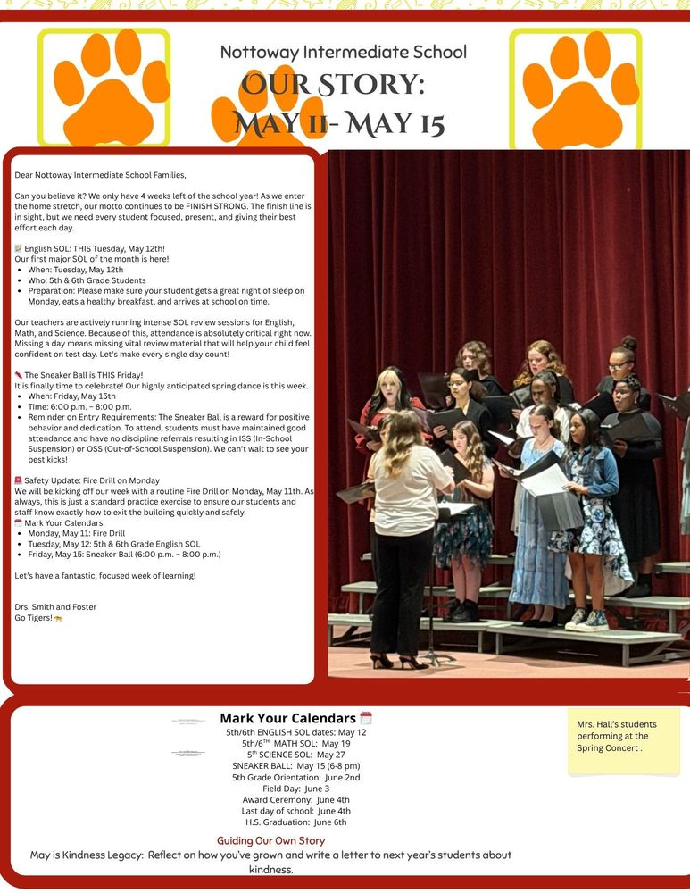NIS Newsletter- Week of May 11th