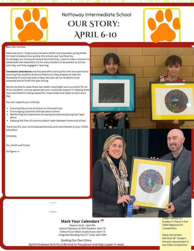 NIS Newsletter- Week of April 6th