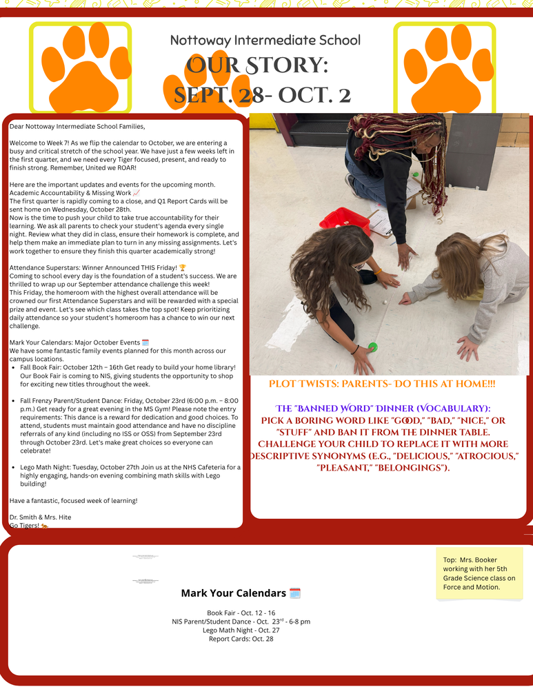 NIS Newsletter - Sept. 28