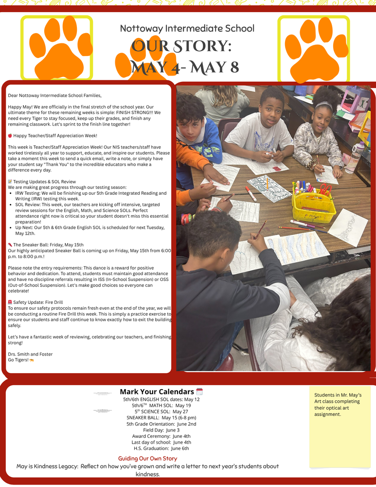 NIS Newsletter- May 4-8th
