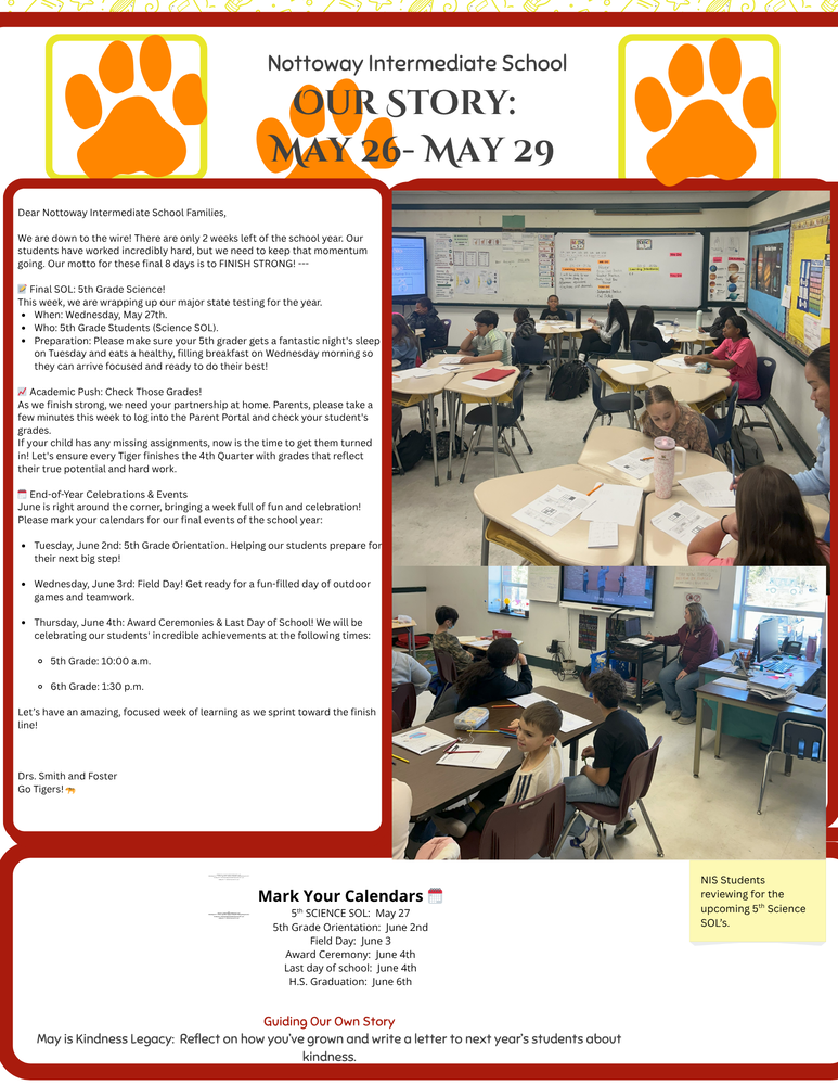 NIS Newsletter - May 25