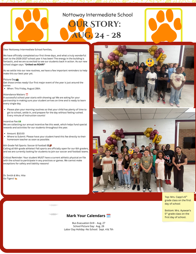 Week of Aug. 24-28